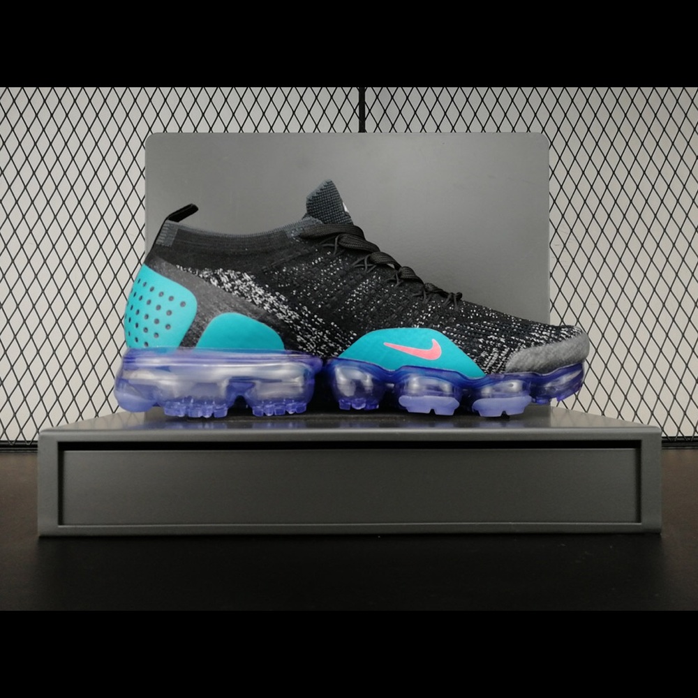 NIKE AIR VAPORMAX FLYKNIT BLACK, HOT PUNCH